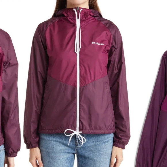 NWT Columbia May Valley Lined Windbreaker Size Medium - Picture 2 of 8